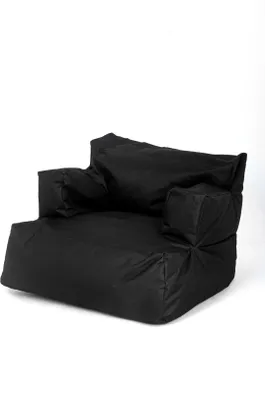 Produktbild von Hanah Home, Relax - Black, Sitzsack, Schwarz, 80 x 30 x 80 cm