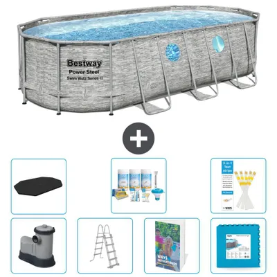 Immagine prodotto di Bestway Power Steel, piscina ovale - 549x274x122 cm - composta da 6 parti, modello S536