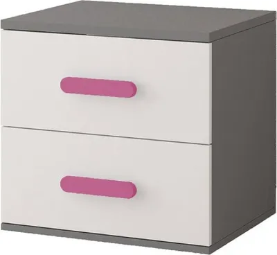 Obrázek produktu pro Noční stolek Jonas I 22 Grey/White + Rose