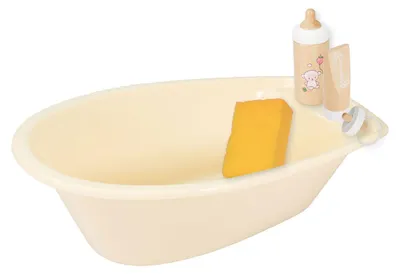 Produktbild von Puppen Badewanne mit Zubehör beige, 41x23x13 cm, Heless