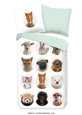 Immagine prodotto di Copripiumino Good Morning 135x200 + 1* 80x80 cm - animali