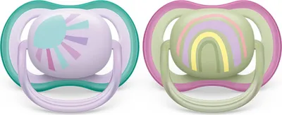 Produktbild von Philips AVENT ultra air SCF085/59 Schnuller, Klassischer Babyschnuller, Kieferorthopädisch, Silikon, Junge/Mädchen, Spülmaschinenbeständig