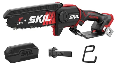 Produktbild von SKIL 0512CA Akku-Gartensäge (15cm Länge,autom. Kettenschmierung,50ml Ölbehälter)