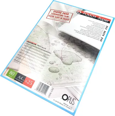 Obrázek produktu pro O.POUCH SUPER A4 laminovací fólie, 80 µm /25 kusů/ FN5225 Opus