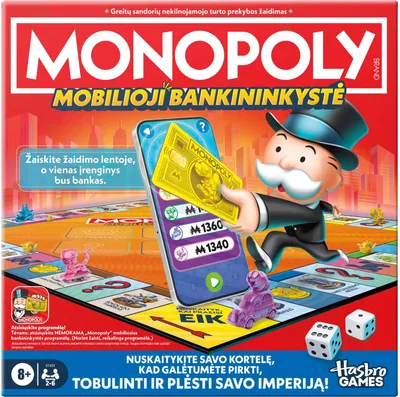 Produktbild von Monopoly-Brettspiel mit App-Banking - Litauische Ausgabe