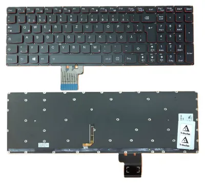 Image de FRANÇAIS - Clavier avec éclairage compatible avec Lenovo IdeaPad Y50P