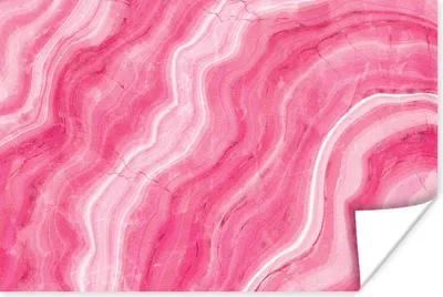 Produktbild von MuchoWow® Poster Achat Geode - Rosa - Kristall - Geode 60x40 cm - Schlafzimmerdekoration