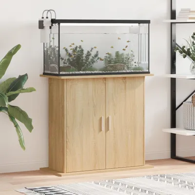 Immagine prodotto di vidaXL Supporto per acquario rovere Sonoma 81x36x73 cm Materiale a base di legno
