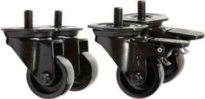 Image de LogiLink Professional AC106 Jeu de roulettes LogiLink pour armoires au sol 19", 600 kg