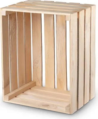 Produktbild von PINEEA Drevená debna Natural 50x40x30cm - Debna na víno Debna na ovocie Dekoratívna debna na jablká