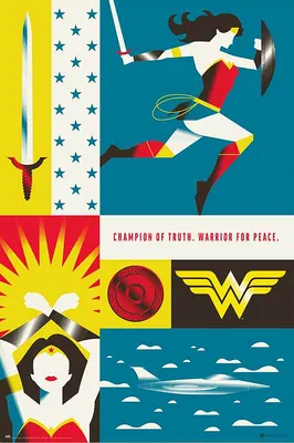 Obrázok produktu pre Plagát Wonder Woman 61 x 91,5 cm