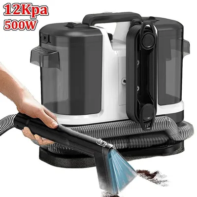 Produktbild von Handlicher Fleckenentferner - Teppich- und Polsterreiniger - 500 W - 12 kPa Saugkraft - Sprühen & Saugen - EU-Stecker