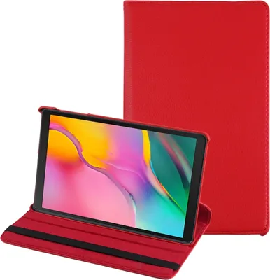 Produktbild von Mobigear DuoStand Samsung Galaxy Tab A 10.1 (2019) Hülle Drehbare Klapphülle - Rot