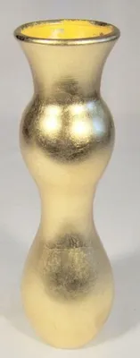 Zdjęcie produktu dla Złoty Wazon Ceramiczny o Wysokości 30 cm i Średnicy 9 cm