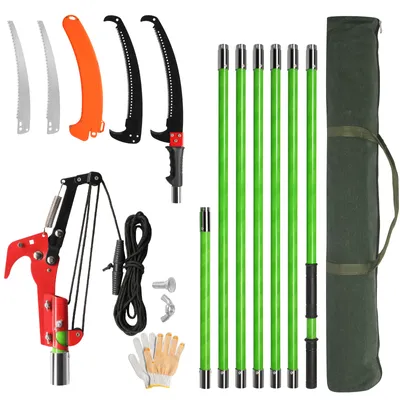 Produktbild von FCH Teleskop Astsäge 2in1 Nylon Seilzug max. Arbeitshöhe 2-7M Astschere Baumsäge Gartensäge,Teleskopsäge Teleskop Astschere Astsäge Seilzug Gartensäge