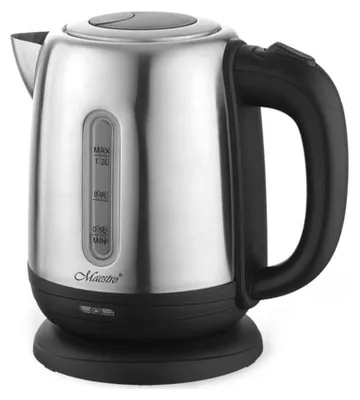 Produktbild von MAESTRO MR-027 Wasserkocher 1 2 l 1630 W Stahl Schwarz