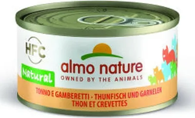 Obrázek produktu pro Almo Nature 8001154007572, Dospělý jedinec, Jakékoli plemeno, Kreveta, Tuňák, 70 g