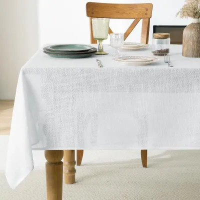 Imagen del producto de Mesa elegante y blanca, de 240 x 140 cm, resistente al agua y lavable