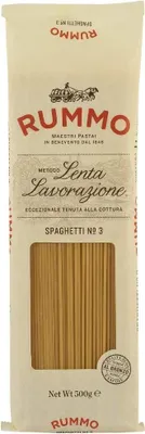 Produktbild von 10x Rummo Spaghetti N°3 Pasta Lenta Lavorazione Teigwaren aus Hartweizengrieß Bronze-Zeichnung 500g