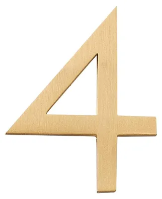 Image de Plaque de numéro de maison moderne en laiton