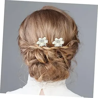 Produktbild von 3 Haarkämme für die Hochzeit mit Perlen und Strasssteinen, Brauthaarschmuck für Bräute und Brautjungfern
