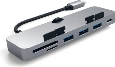 Image de Satechi Aluminum USB-C Clamp Hub Pro pour Apple iMac 6 en 1