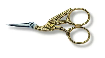 Image de Ciseaux de broderie Storchen, dorés
