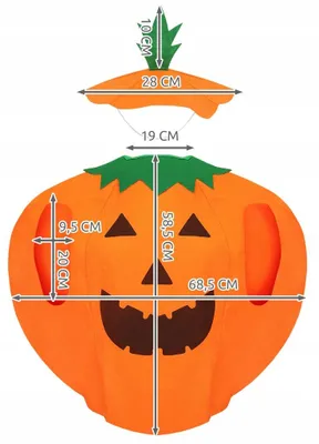 Produktbild von Stator Kürbis Kostüm Kinder Halloween Verkleidung