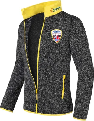 Produktbild von Nebulus Fleecejacke VLADO Herren, warme Fleece Jacke, mit langem Full-Zip Reißverschluss, P4512 - Herren, schwarz-gelb, S