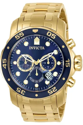 Obrázok produktu pre Invicta Pro Diver - SCUBA 0073 Pánske Hodinky - Quartz Hnutie - Nerezová Oceľ s Modrým Ciferníkom - 48 mm
