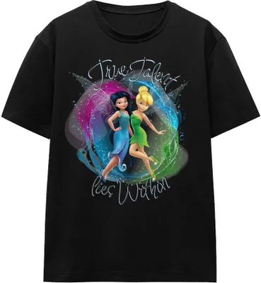 Immagine prodotto di Disney Fairies - Maglietta "True Talent Within" per uomo/donna unisex TV17166 (XL) (Nero)