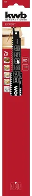 Produktbild von kwb 571120, Stichsägeblatt, Holz, Hartstahl (HCS), Schwarz, 30,5 cm, 2 Stück(e)