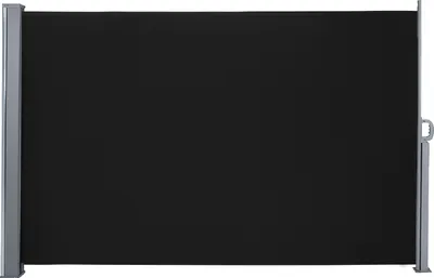 Obrázek produktu pro Jopassy boční markýza výsuvná balkonová antracitová ochrana proti slunci plná kazetová zástěna soukromí černá 160x300cm