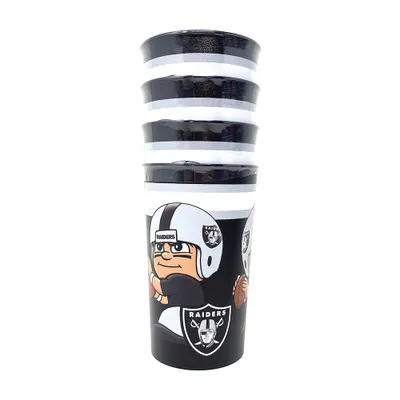 Produktbild von NFL Las Vegas Raiders Partybecher Trinkbecher Set 4-Stück Becher Cup 525ml