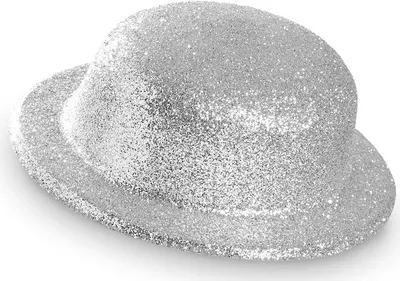 Produktbild von Glitzer Party Hut silber