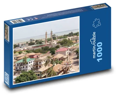 Zdjęcie produktu dla Puzzle 1000 Panorama miasta Banjul - martinpuzzle