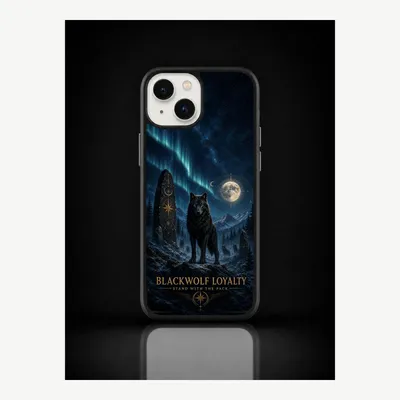Immagine prodotto di Custodia protettiva LUNØIR Blackwolf, realizzata in TPU e policarbonato, compatibile con iPhone 14