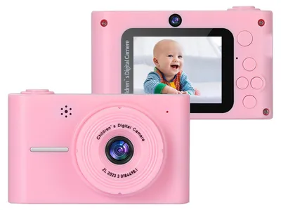 Produktbild von 1080P Digitalkamera Kinderkamera 20MP Kinderkamera Kinder-Selfie-Kamera fuer Jungen und Maedchen 8-facher Digitalzoom 2,0-Zoll-Bildschirm Doppelobjektive Geburtstagsgeschenk Festivalgeschenk Tolles Geschenk fuer Kinder