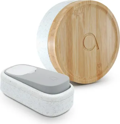 Image de Sonnette sans fil sans pile AVIDSEN bambou