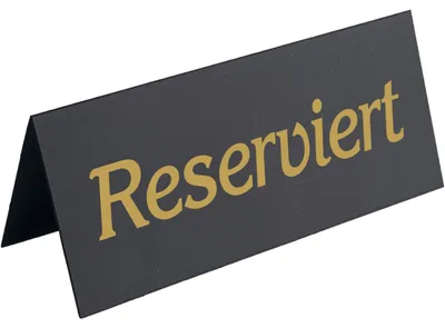 Produktbild von Aufsteller RESERVIERT, schwarz