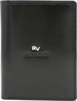 Produktbild von Rovicky | Vertikale Ledergeldbörse, für Männer, ohne Verschluss, Naturleder, Schwarz, 10x13 cm