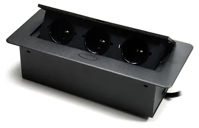 Produktbild von Aufklappbare Tischsteckdose Spacetronik SPS-D33B