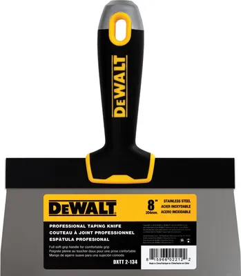 Produktbild von DEWALT Fassadenspachtel Profi 8"/204 mm mit weichem Griff Klinge Edelstahl 2-134