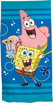 Produktbild von Spongebob Schwammkopf Mikrofaser Badetuch Strandtuch XL 70x140 cm