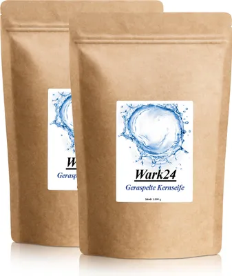Produktbild von Wark24 geraspelte Kernseife 1kg ohne Farb und Konservierungsstoffe (2er Pack)