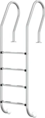 Image de vidaXL Échelle de piscine 54x38x184,5 cm Acier inoxydable 304