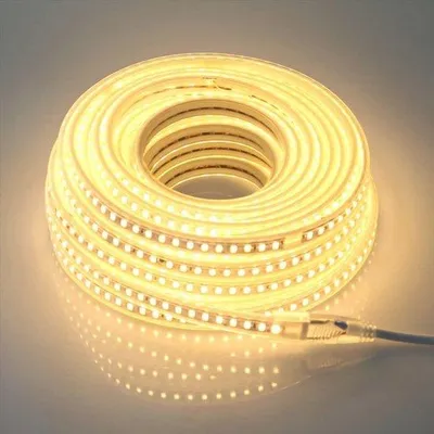 Productafbeelding van LED Strip Licht 15M 220V Warm Wit - Waterdicht IP67 met EU Stekker