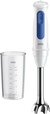 Immagine prodotto di Frullatore a immersione Braun MultiQuick MQ30001M, 900 W, 2 velocità, PowerBell VPlus, bianco e blu