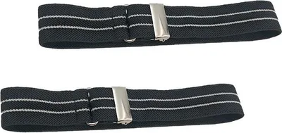 Immagine prodotto di INF Fasce stringimaniche elastiche - Bracciali regolabili per uomo e donna, 2 pezzi Nero