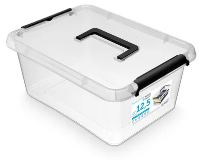 Produktbild von MOXOM Kunststoff-Aufbewahrungsbox mit Deckel Organizer 12,5 L